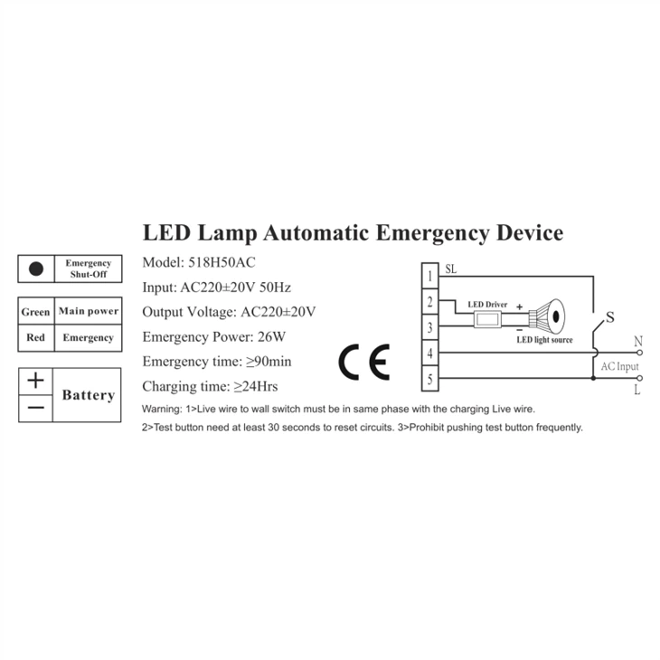 518H50AC Wiring diagram